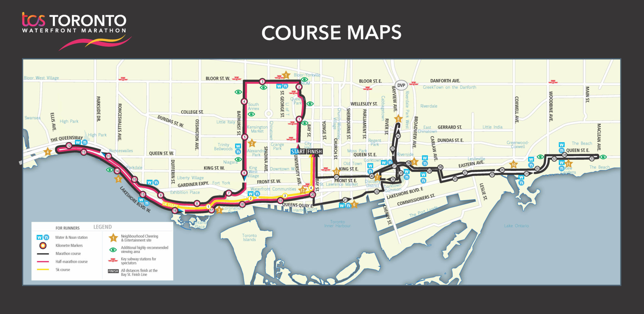 TWM22map Toronto Waterfront Marathon